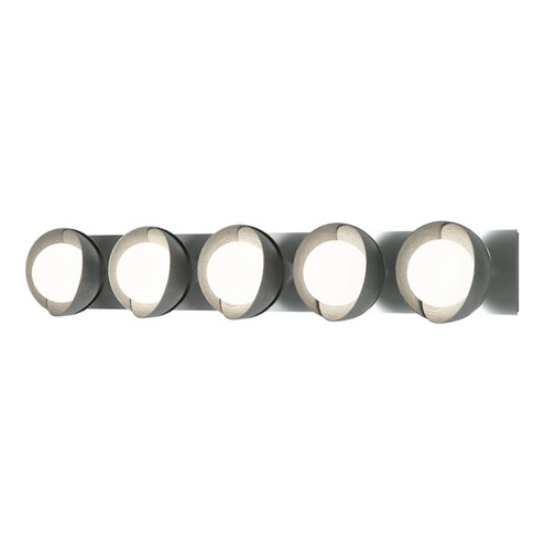 Brooklyn Brooklyn 5-Light Straight Double Shade Bath Sconce in Vintage Platinum (39|201379-SKT-82-82-GG0711)