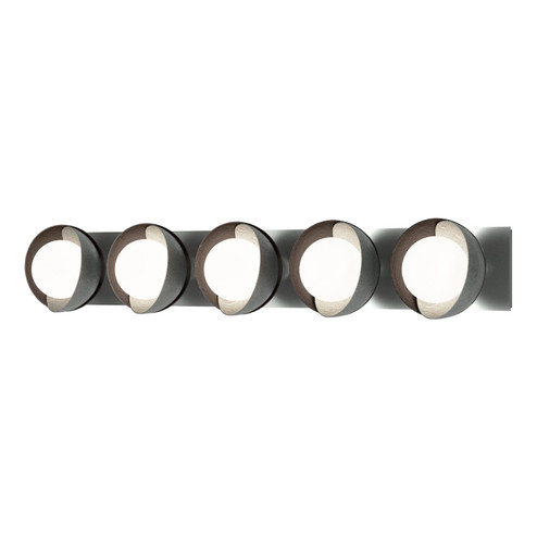 Brooklyn Brooklyn 5-Light Straight Double Shade Bath Sconce in Vintage Platinum (39|201379-SKT-82-14-GG0711)