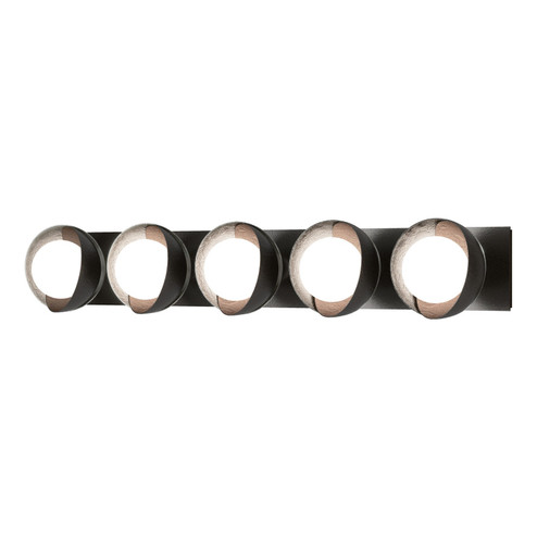 Brooklyn Brooklyn 5-Light Straight Double Shade Bath Sconce in Oil Rubbed Bronze (39|201379-SKT-14-85-GG0711)