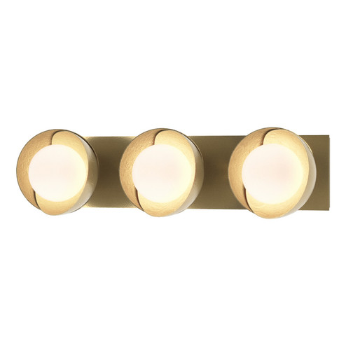 Brooklyn Brooklyn 3-Light Straight Double Shade Bath Sconce in Modern Brass (39|201378-SKT-86-86-GG0711)