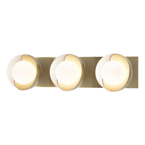 Brooklyn Brooklyn 3-Light Straight Double Shade Bath Sconce in Modern Brass (39|201378-SKT-86-02-GG0711)