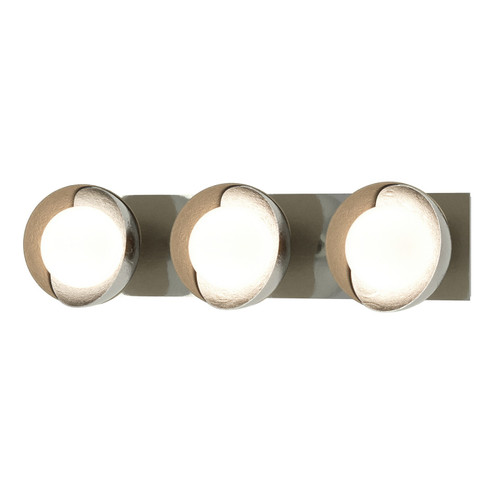 Brooklyn Brooklyn 3-Light Straight Double Shade Bath Sconce in Sterling (39|201378-SKT-85-84-GG0711)
