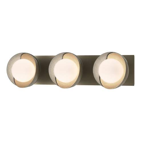 Brooklyn Brooklyn 3-Light Straight Double Shade Bath Sconce in Soft Gold (39|201378-SKT-84-82-GG0711)