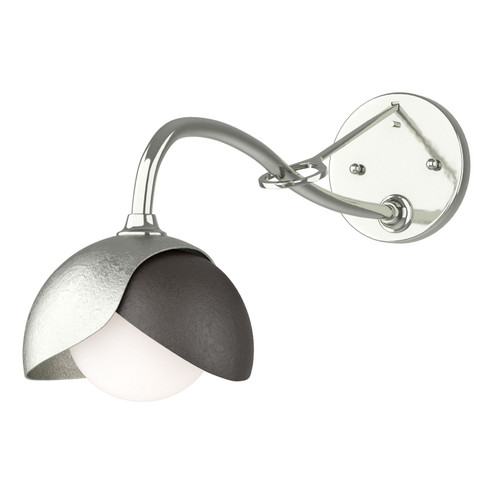 Brooklyn Brooklyn 1-Light Double Shade Long-Arm Sconce in Sterling (39|201377-SKT-85-14-GG0711)
