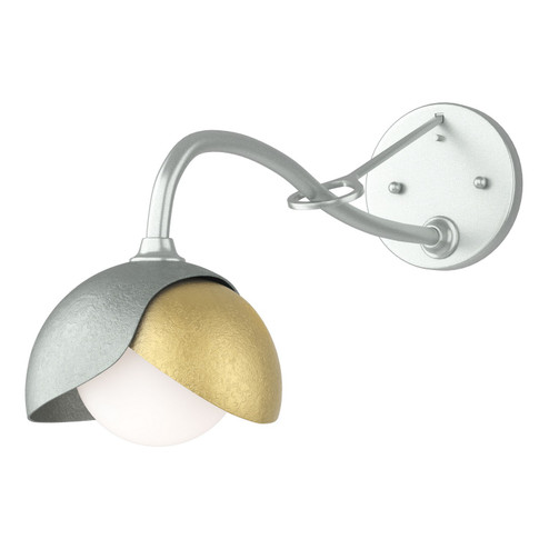 Brooklyn Brooklyn 1-Light Double Shade Long-Arm Sconce in Vintage Platinum (39|201377-SKT-82-86-GG0711)