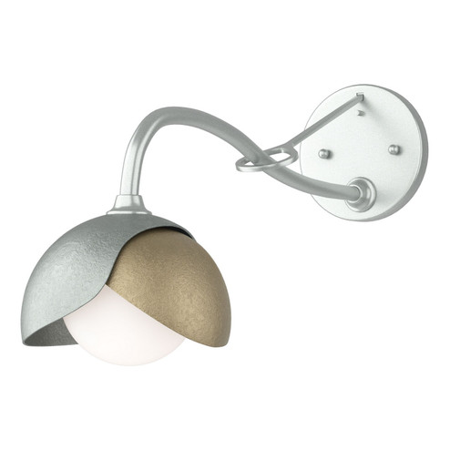 Brooklyn Brooklyn 1-Light Double Shade Long-Arm Sconce in Vintage Platinum (39|201377-SKT-82-84-GG0711)