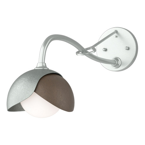 Brooklyn Brooklyn 1-Light Double Shade Long-Arm Sconce in Vintage Platinum (39|201377-SKT-82-05-GG0711)