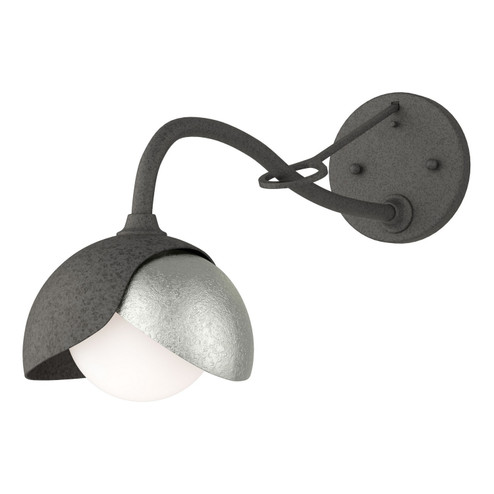 Brooklyn Brooklyn 1-Light Double Shade Long-Arm Sconce in Natural Iron (39|201377-SKT-20-85-GG0711)