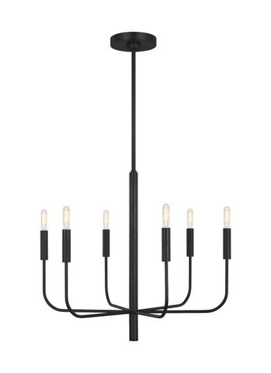 Brianna Six Light Chandelier in Aged Iron (454|EC1006AI)