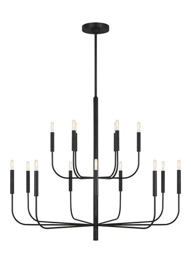 Brianna 15 Light Chandelier in Aged Iron (454|EC10015AI)