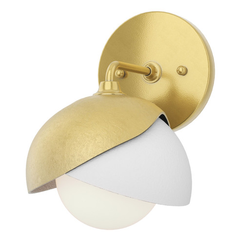 Brooklyn Brooklyn 1-Light Double Shade Bath Sconce in Modern Brass (39|201374-SKT-86-02-GG0711)