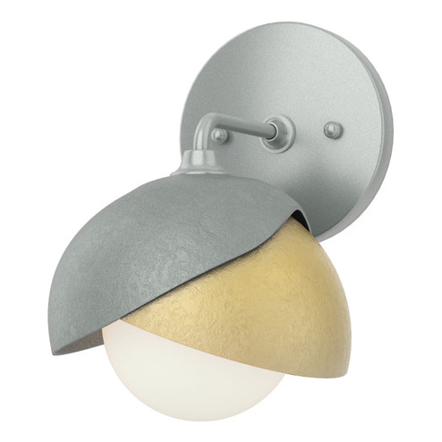 Brooklyn Brooklyn 1-Light Double Shade Bath Sconce in Vintage Platinum (39|201374-SKT-82-86-GG0711)
