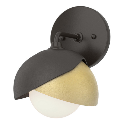 Brooklyn Brooklyn 1-Light Double Shade Bath Sconce in Oil Rubbed Bronze (39|201374-SKT-14-86-GG0711)