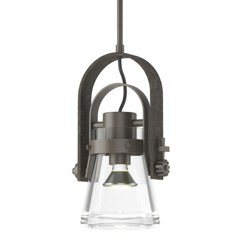 Erlenmeyer One Light Mini Pendant in Dark Smoke (39|187200-SKT-MULT-07-ZM0467)