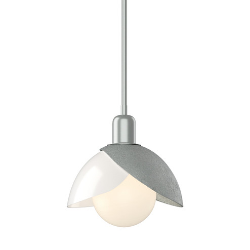 Brooklyn Brooklyn Double Shade Art Glass Mini Pendant in Vintage Platinum (39|181184-SKT-MULT-82-BB0757)