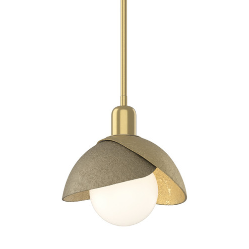 Brooklyn Brooklyn Double Shade Mini Pendant in Modern Brass (39|181183-SKT-MULT-86-84)