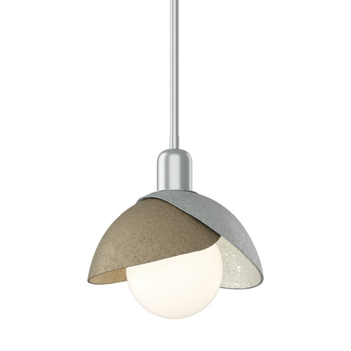 Brooklyn Brooklyn Double Shade Mini Pendant in Vintage Platinum (39|181183-SKT-MULT-82-84)