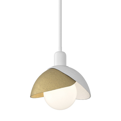 Brooklyn Brooklyn Double Shade Mini Pendant in White (39|181183-SKT-MULT-02-86)