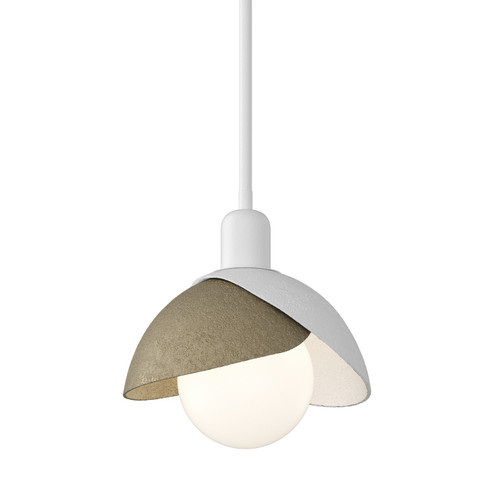 Brooklyn Brooklyn Double Shade Mini Pendant in White (39|181183-SKT-MULT-02-84)