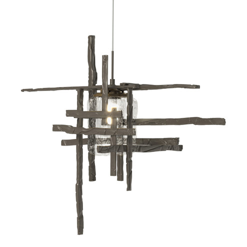 Tura Tura Seeded Glass Low Voltage Mini Pendant in Dark Smoke (39|161184-SKT-STND-07-II0728)