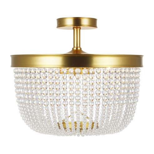 Summerhill Six Light Semi Flush Mount in Burnished Brass (454|CF1076BBS)