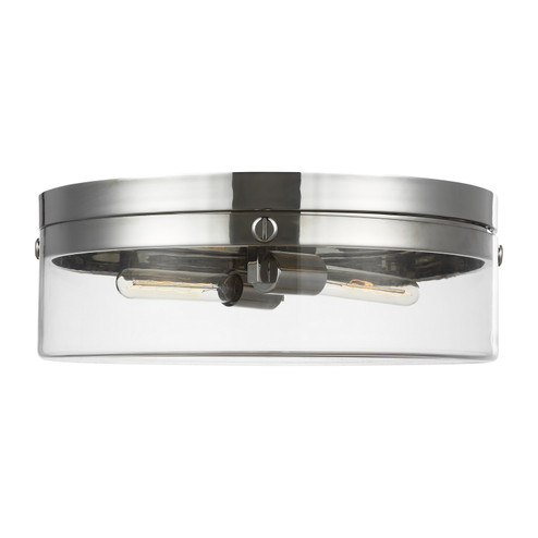 Garrett Two Light Flush Mount in Polished Nickel (454|CF1032PN)