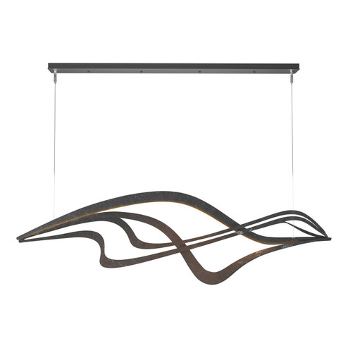 Crossing Waves LED Pendant in Black (39|139905-LED-STND-10)