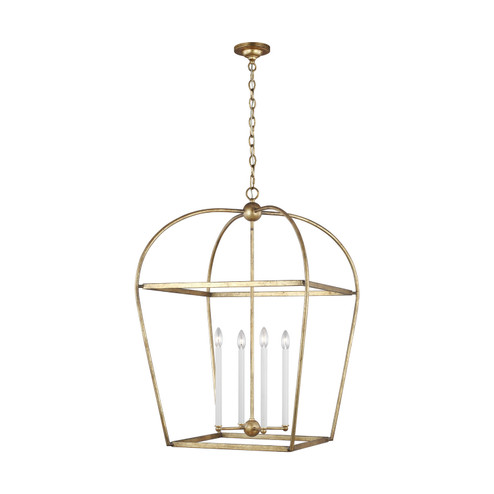 Stonington Four Light Lantern in Antique Gild (454|CC1104ADB)