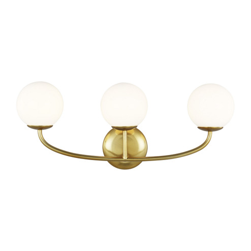 Galassia Three Light Vanity in Burnished Brass (454|AEV1013BBS)