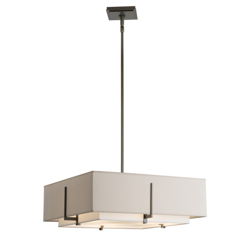 Exos Exos Square Double Shade Pendant in Dark Smoke (39|139630-SKT-MULT-07-SF1605-SE2012)