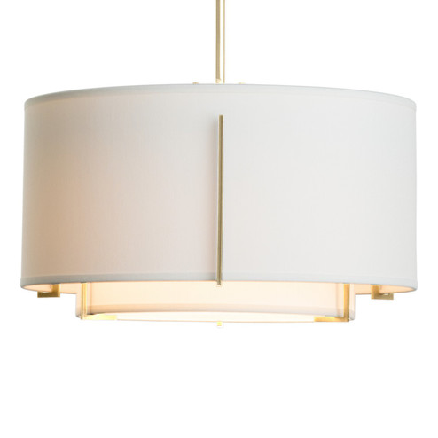 Exos Exos Small Double Shade Pendant in Modern Brass (39|139602-SKT-MULT-86-SF1099-SF1590)