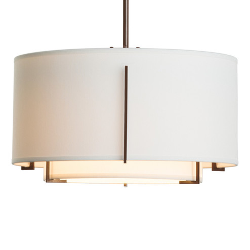 Exos Exos Small Double Shade Pendant in Bronze (39|139602-SKT-MULT-05-SF1099-SF1590)