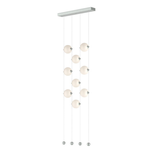 Abacus Abacus 9-Light Ceiling-to-Floor LED Pendant in Vintage Platinum (39|139057-LED-STND-82-GG0668)