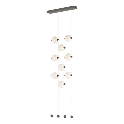 Abacus Abacus 9-Light Ceiling-to-Floor LED Pendant in Natural Iron (39|139057-LED-STND-20-GG0668)