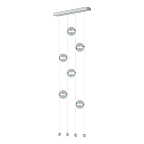 Abacus Abacus 6-Light Ceiling-to-Floor LED Pendant in Vintage Platinum (39|139055-LED-STND-82-YL0668)