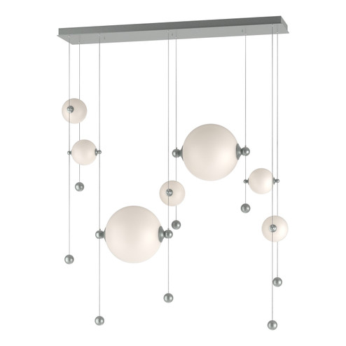 Abacus Abacus 7-Light Double Linear LED Pendant in Vintage Platinum (39|139054-LED-STND-82-GG0694)