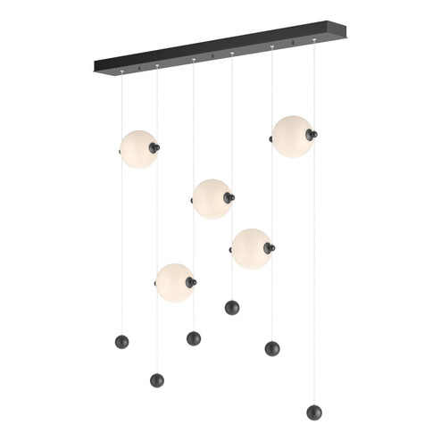 Abacus Abacus 5-Light LED Pendant in Black (39|139050-LED-STND-10-GG0668)