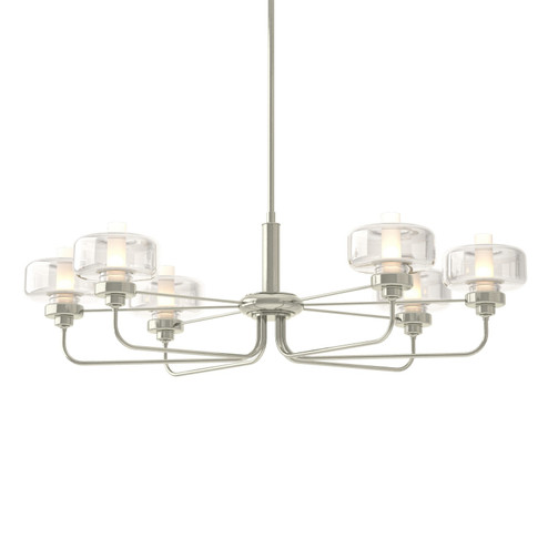 Nola Six Light Pendant in Sterling (39|137840-SKT-MULT-85-YE0592)