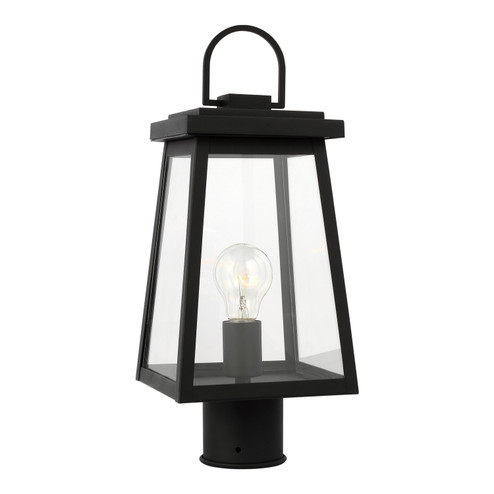 Founders One Light Outdoor Post Lantern in Black (454|8248401-12)