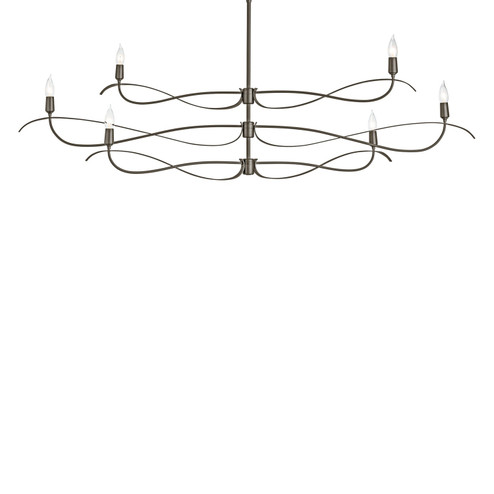 Willow Six Light Chandelier in Oil Rubbed Bronze (39|136352-SKT-MULT-14)