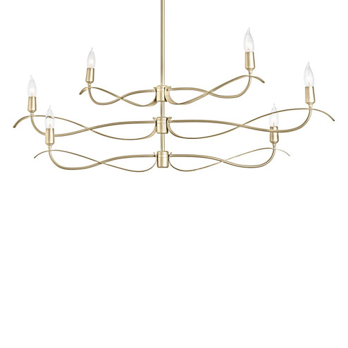 Willow Six Light Chandelier in Ink (39|136350-SKT-MULT-89)