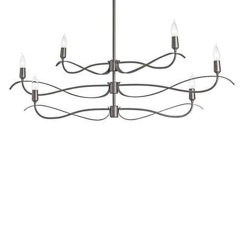 Willow Six Light Chandelier in Natural Iron (39|136350-SKT-MULT-20)