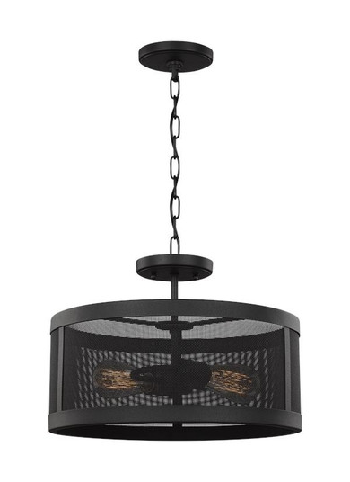 Gereon Two Light Semi-Flush Convertible Pendant in Black (454|7728502EN7-12)