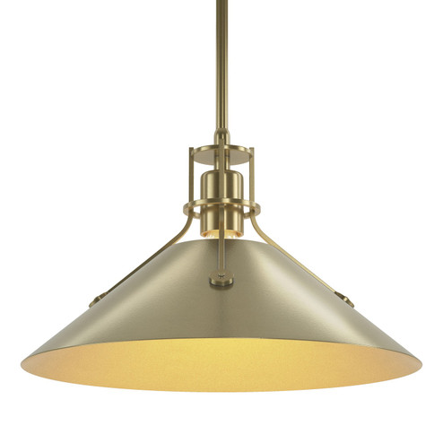 Henry Henry Medium Steel Shade Pendant in Modern Brass (39|134550-SKT-MULT-86-86)