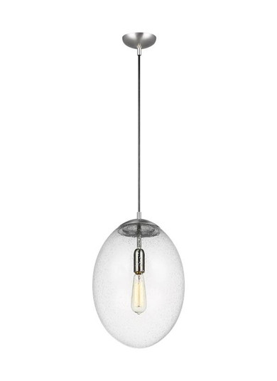 Leo - Hanging Globe One Light Pendant in Satin Aluminum (454|6801801EN7-04)