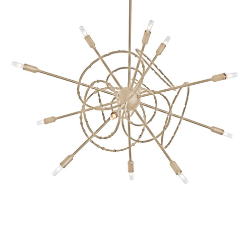 Olympus Olympus 12-Light Starburst Pendant in Soft Gold (39|131604-SKT-MULT-84)