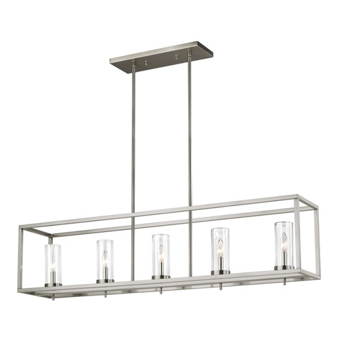 Zire Five Light Island Pendant in Brushed Nickel (454|6690305-962)