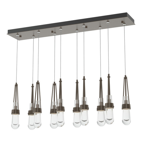 Link Link 10-Light Clear Glass Pendant in Bronze (39|131207-SKT-STND-05-ZM0434)