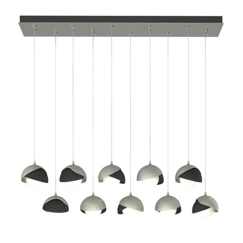 Brooklyn Brooklyn 10-Light Double Shade Pendant in Sterling (39|131205-SKT-STND-85-10-GG0711)