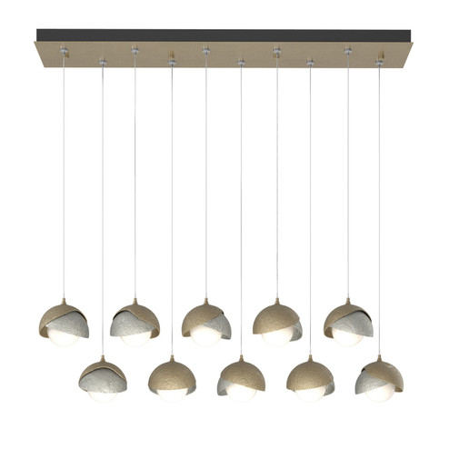 Brooklyn Brooklyn 10-Light Double Shade Pendant in Soft Gold (39|131205-SKT-STND-84-85-GG0711)